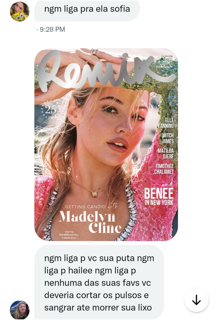 tgsacervo's tweet photo. najum haileechifruda falando mal da madelyn cline e sofia percsadie defendo a fav falando mal da rainha hailee steinfeld https://t.co/9zeQNstRwC