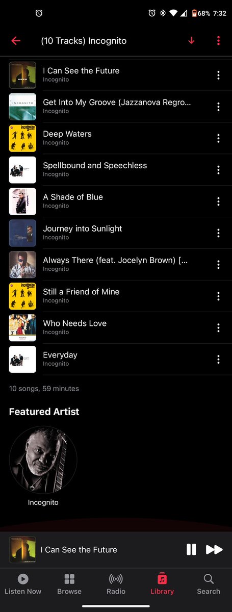 Slappy_san's tweet photo. #NowPlaying️ #10Tracks #Incognito https://t.co/NAZXjp3uOk