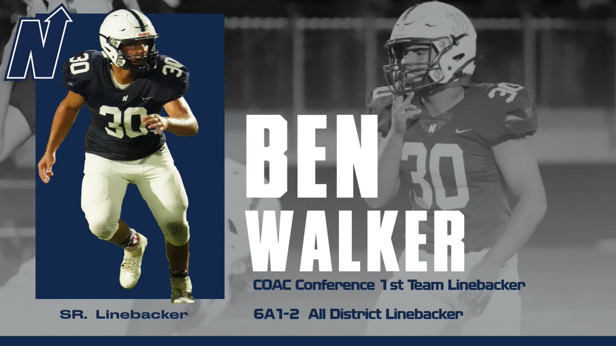 Edmond North Athletics (@north_edmond) on Twitter photo ๐Congrats to <a href="/Ben_Walker30/">Ben Walker</a> on being named All District and 1st Team All-COAC Conference Linebacker!๐ #HuskyNation #beGREAT @edmond_football ๐Congrats to <a href="/Ben_Walker30/">Ben Walker</a> on being named All District and 1st Team All-COAC Conference Linebacker!๐ #HuskyNation #beGREAT @edmond_football