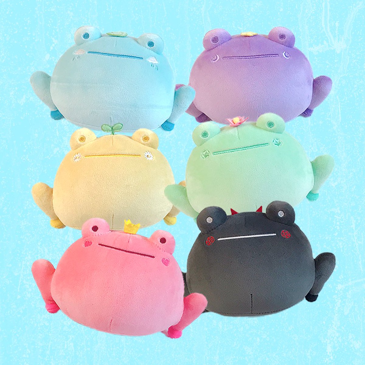 rainylune's tweet photo. what if i told you i commissioned an artist to draw my frog plushies as a boy band 🐸 https://t.co/T2puCU1V4h