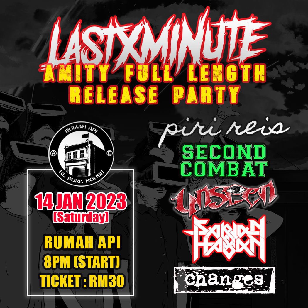 arwithutarid's tweet photo. @pirireispunx & @secondcombathc opening for Last X Minute - amity release party on January 14th, 2023 at @RumahApi2 . Let’s mosh!!
#pirireispunx #secondcombat https://t.co/C1RDUDeRQQ