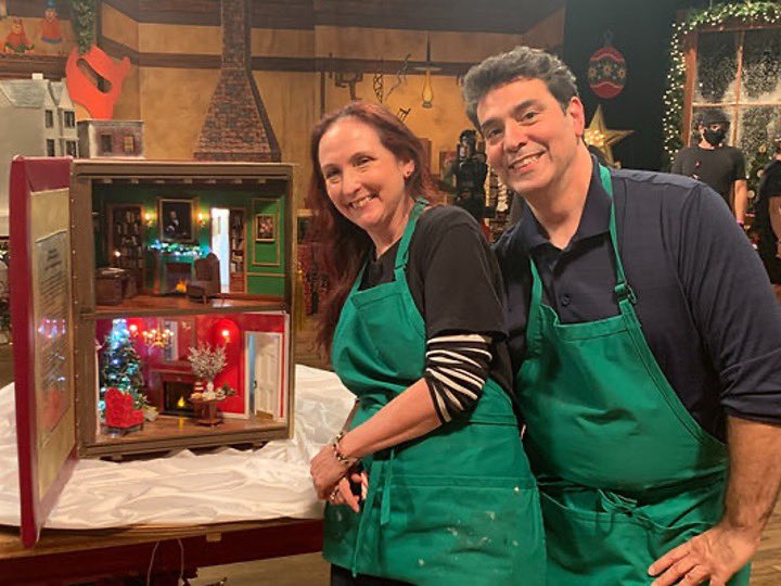 That time when my awesome partner <a href="/may_burnett/">Marrisa May Burnett</a> and I won Ep1 of “Biggest Little Christmas Showdown” <a href="/HGTV/">HGTV</a> (2020). We crafted a Charles Dickens townhouse inside a leather bound book and filled it with joyful holiday miniatures! #MerryChristmas