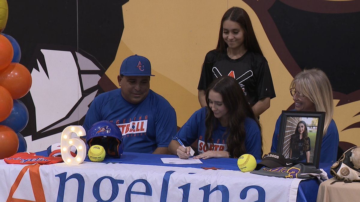 Congratulations to <a href="/NEDERLAND_SBALL/">BULLDOG SOFTBALL</a> star Bri Collazo on signing a scholarship to complete at Angelina College.
