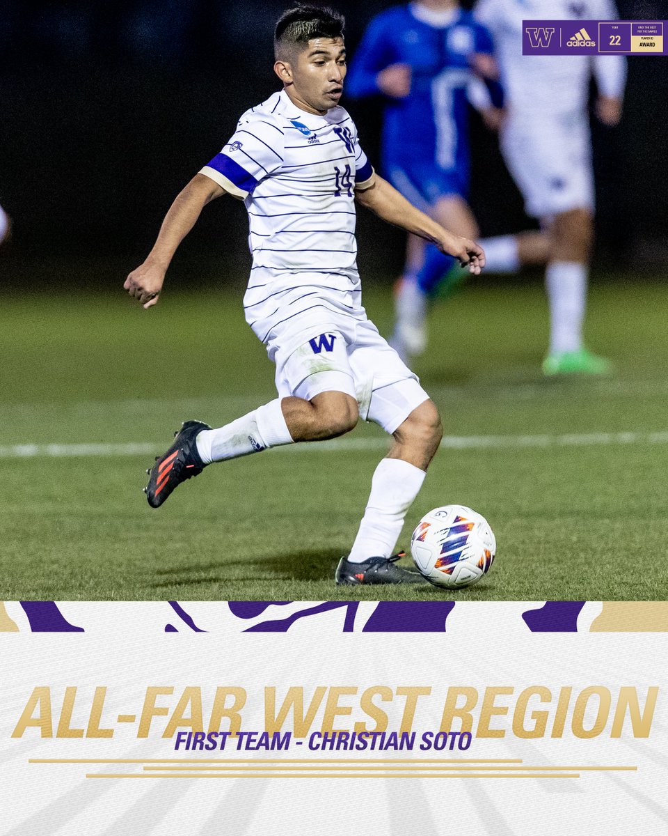 FIRST TEAM ALL-FAR WEST REGION 👏

Congratulations, <a href="/RincoSoto/">Christian Soto</a>‼️

#GoHuskies