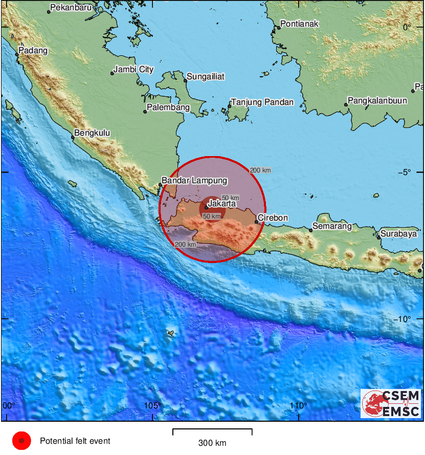 #Earthquake (#gempa) possibly felt 41 sec ago in #Indonesia. Felt it? Tell us via:
📱emsc-csem.org/service/applic…
🌐m.emsc.eu
🖥emsc-csem.org
⚠ Automatic crowdsourced detection, not seismically verified yet. More info soon!