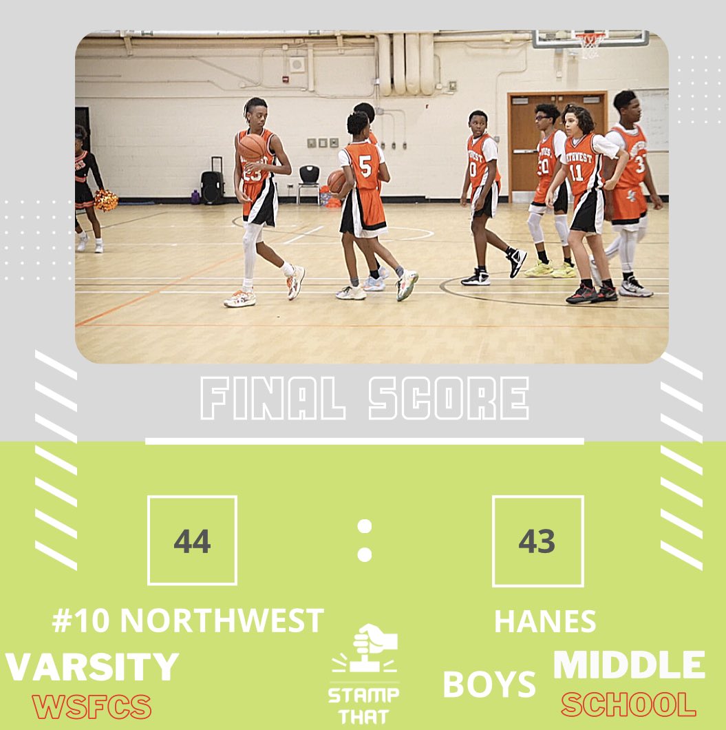 StampThatCorp's tweet photo. Scores from “Wsfcs” Middle School Boys Varsity Basketball 12.7.22 ! #STAMPTHAT🔥😳 https://t.co/uEvpRcLV21