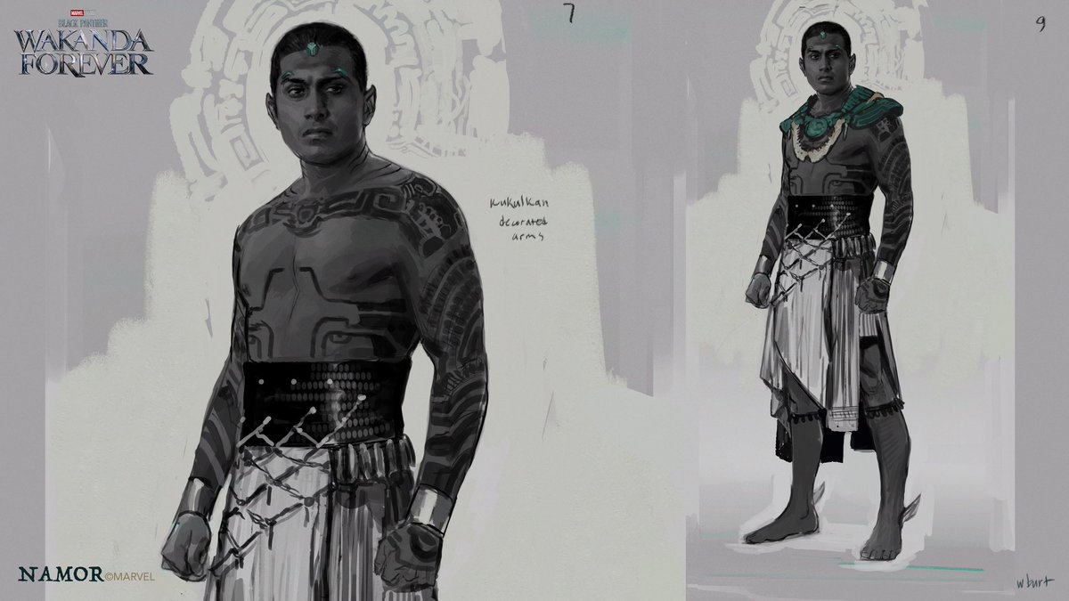 Rough early Namor exploration was lots of fun, pulling from some of the different cultural influences and comic versions