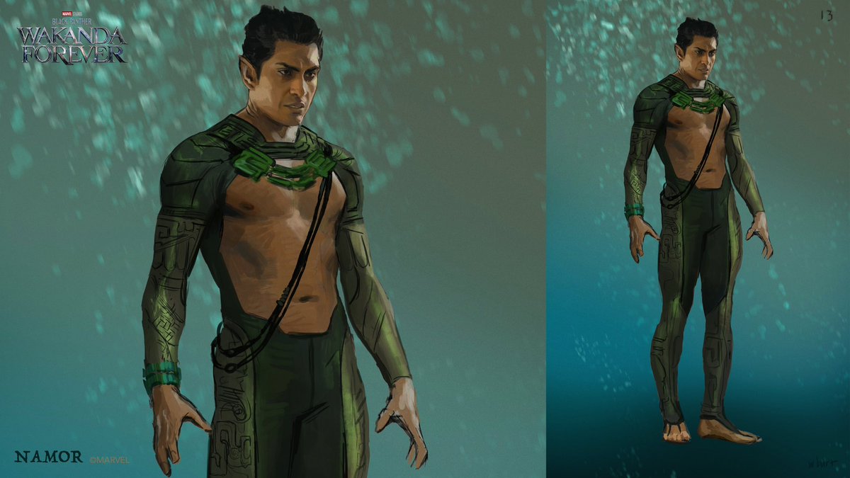wesburt's tweet photo. Rough early Namor exploration was lots of fun, pulling from some of the different cultural influences and comic versions https://t.co/WmDGjhO3fb