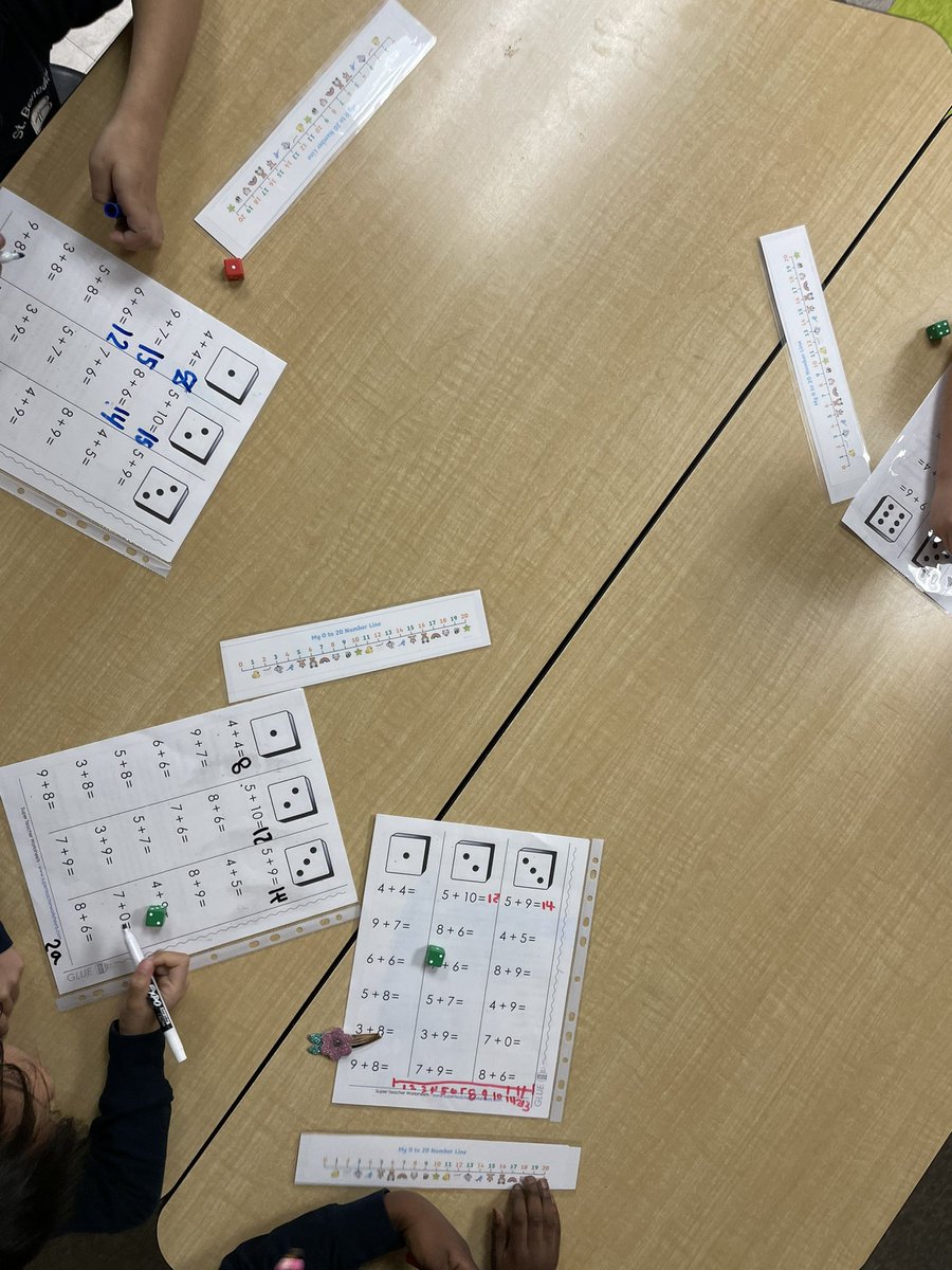 SPrychidny's tweet image. Math Centres in full swing this afternoon!  So proud at how well we handled them #teambuilding #collaboration #maketen #doublesplusone #numbersense @StBeneHCDSB @gohmichelle1 @trishdolan2