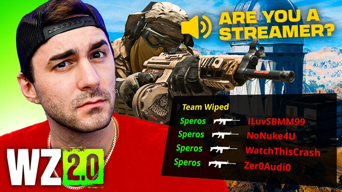 🚨 New Video Alert 🚨

Pretending to NOT be a Streamer in Random Duos | FUNNY Warzone 2

Watch Here- youtu.be/srJTzVpo1js