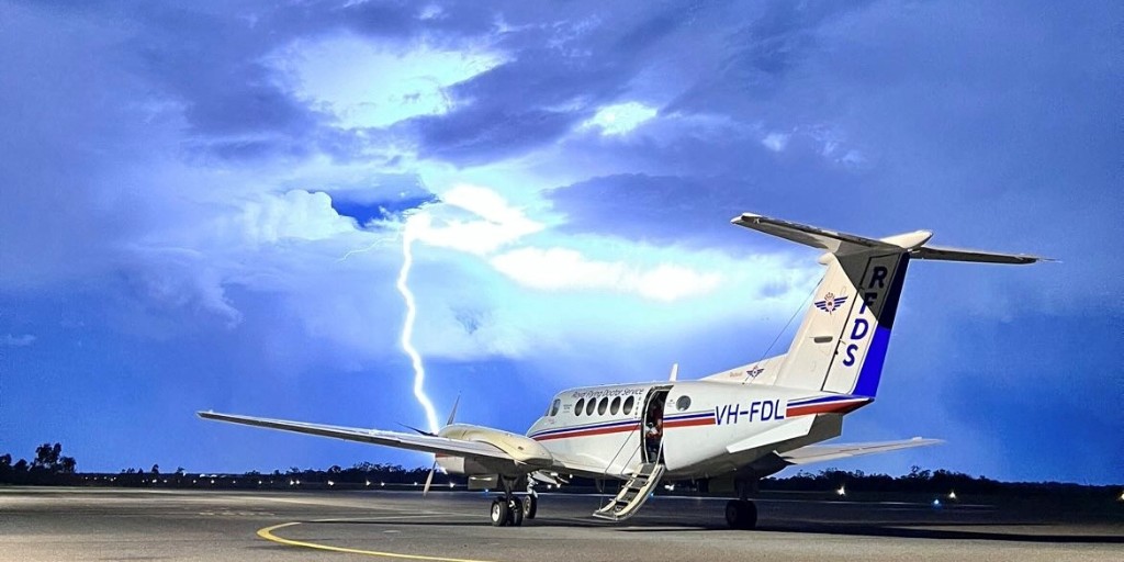 One of our Pilots had lighting-fast timing when he snapped this stormy pic last night! ⚡

... but don't worry, no aircraft were harmed in this photograph 😜

#QldWeather #QldStorm #Miles
