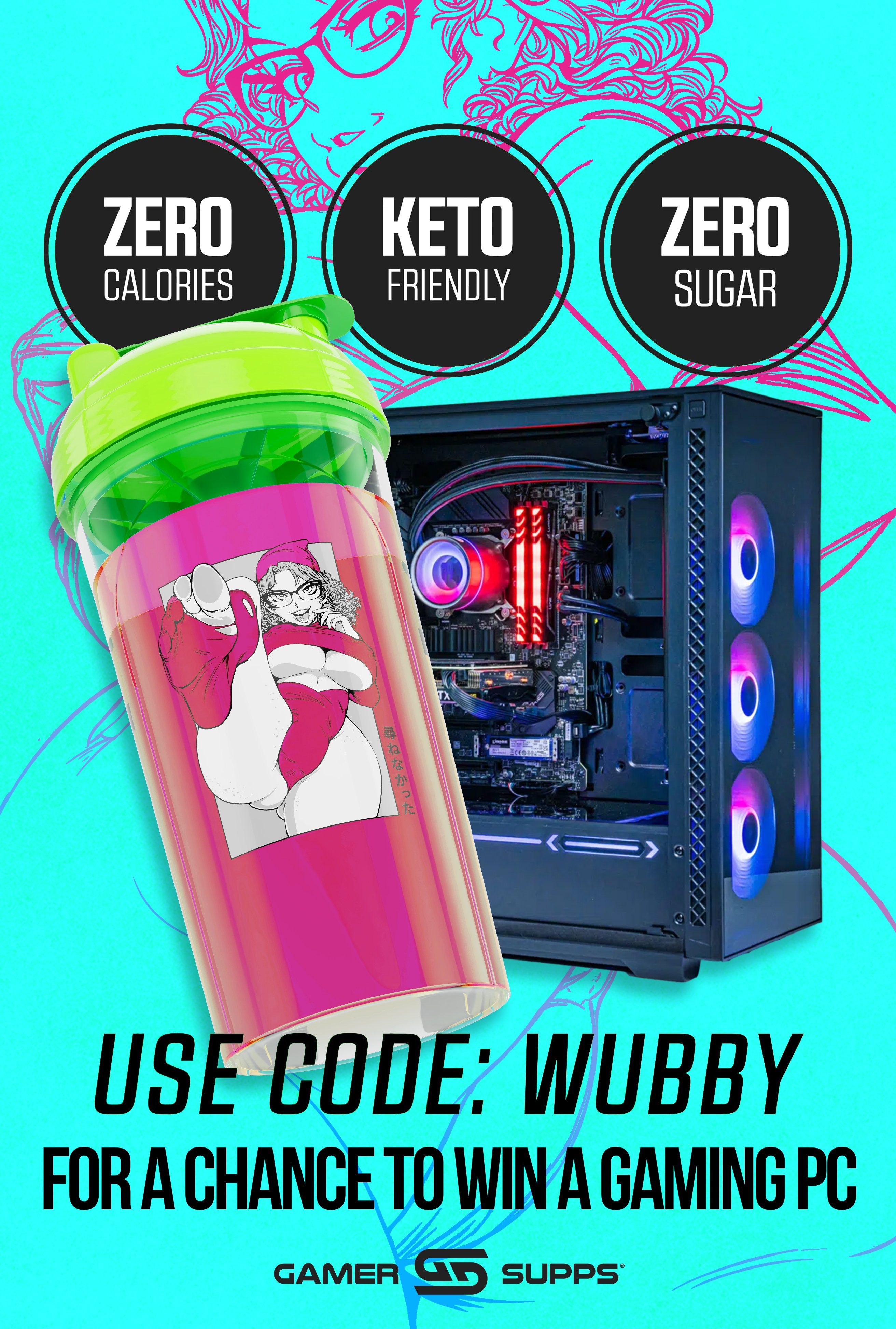 Gamer Supps - Get your Amouranth X Waifu Cups now!