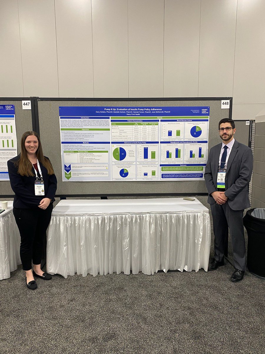 Congrats to our PGY1 residents on presenting their research posters today! 🥳 #PharmRes #ASHP22 <a href="/ASHPOfficial/">ASHP</a> #Midyear