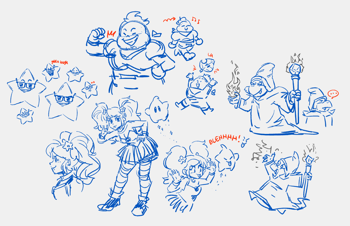 「mario party ttrpg doodles 」|Marie Lum 林のイラスト