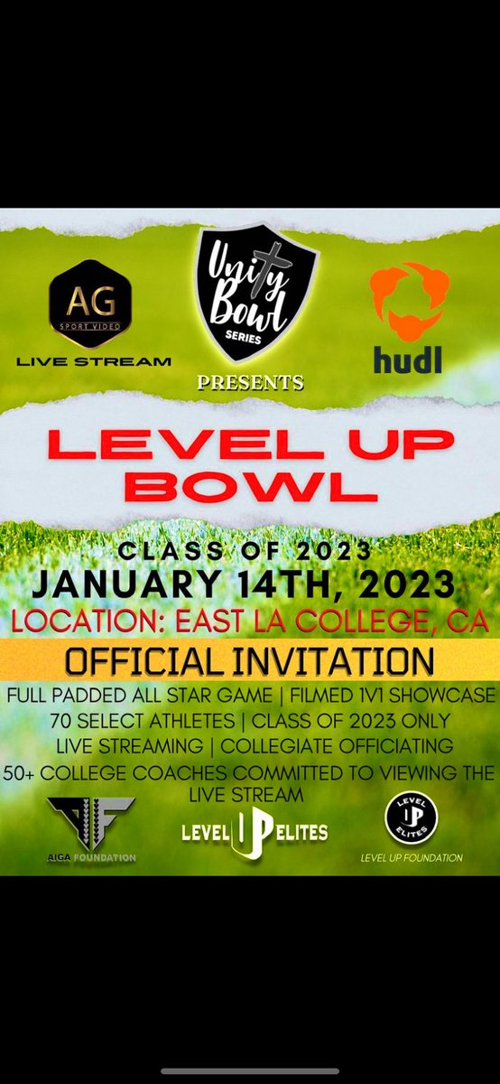 Grateful to be invited to the level up bowl <a href="/levelupelitesFB/">Level Up Elite FB</a>