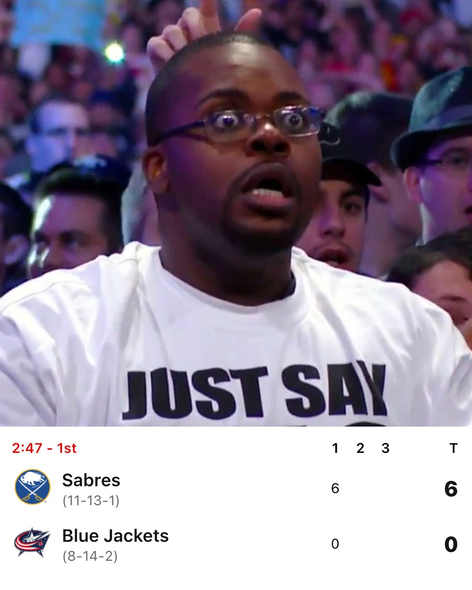 SportsCenter's tweet photo. BUFFALO SABRES HAVE 6 IN THE FIRST PERIOD 😱 https://t.co/1NZrB33kU0