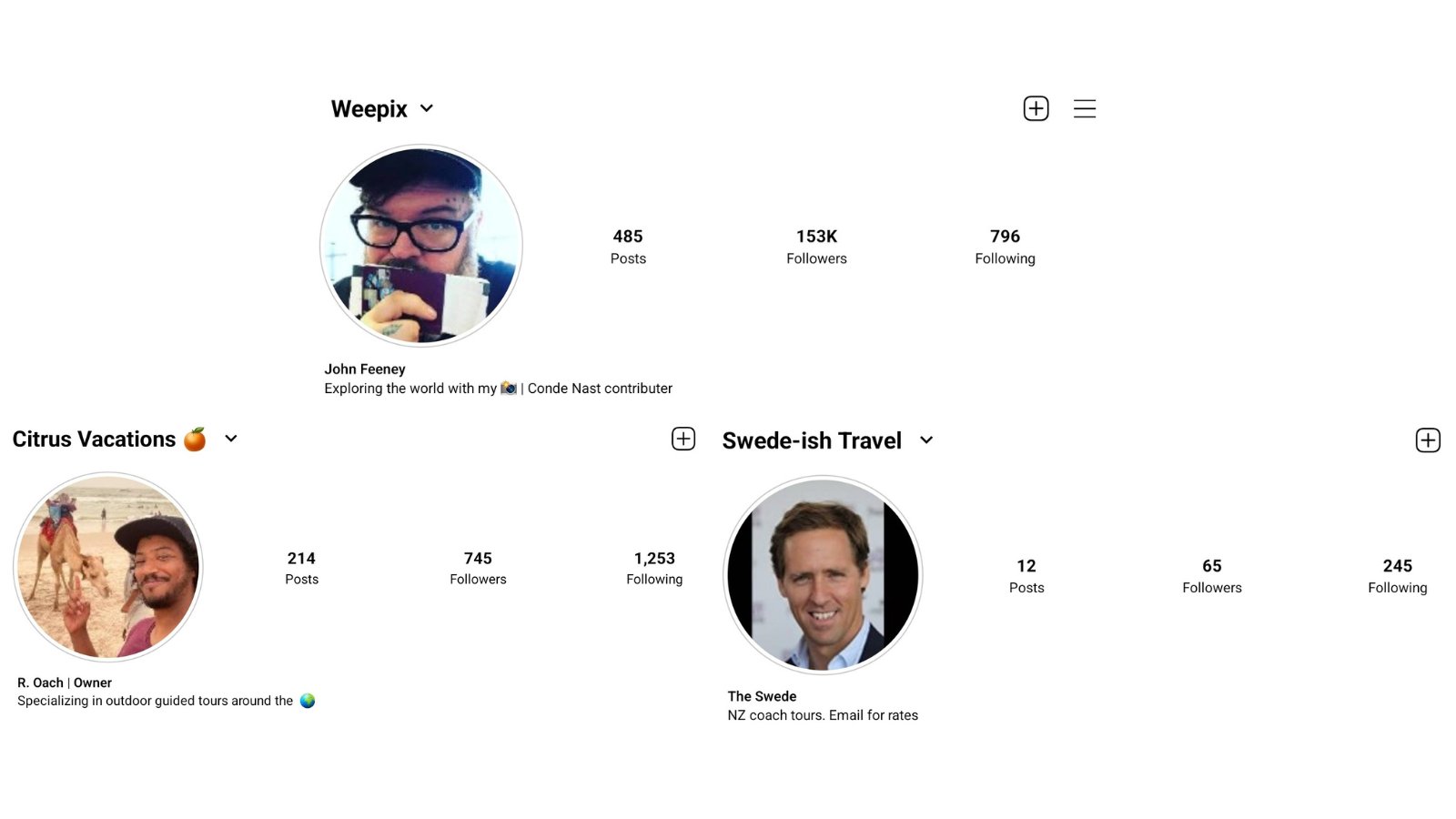 Instagram images for John, Roach, Swede