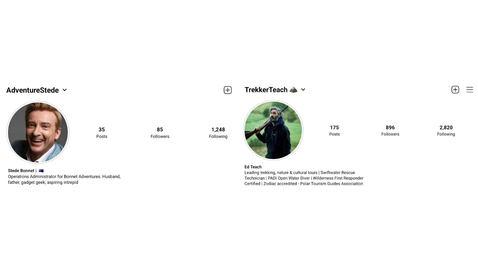 Instagram images for Stede and Ed