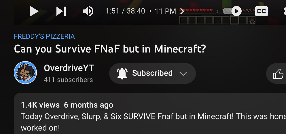 scoutgaming05's tweet photo. @TheEpic1_ @OVDRStudios the first fnaf video is at 1.4k views almost 1.5k! #OverdriveLIVE https://t.co/Cppoc5jedh