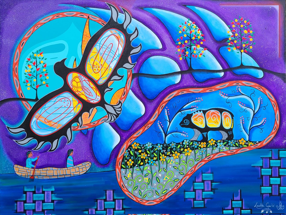 snowlg's tweet photo. New painting going to Australia to its new home. https://t.co/ZJ79wWpwPM