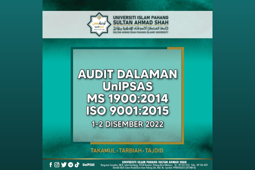 UNIPSASofficial's tweet photo. UnIPSAS selesai jalankan Audit Kualiti Dalaman selama 2 hari yang melibatkan semua Anggota Kerja #UnIPSAS (AKU) bagi tahun 2022.
Penemuan audit merangkumi 8 Laporan Ketakakuran (NCR) dan 18 Peluang Penambahbaikan (OFI). https://t.co/laoqRT5sRR