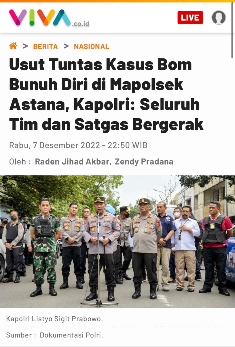 Sahabathumas2's tweet photo. Kerahkan seluruh tim dan satgas semua bergerak Bersama Lawan Radikalisasi dan #BasmiTeror https://t.co/UutTEKkv9L