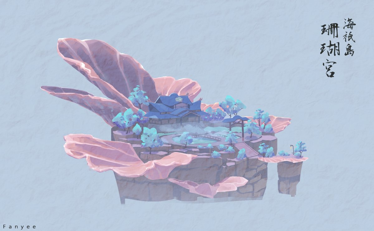 Fanyee_1's tweet photo. Genshin scene doodle - Inazuma
#Genshinlmpact #���神 https://t.co/rwFPIy8E7q