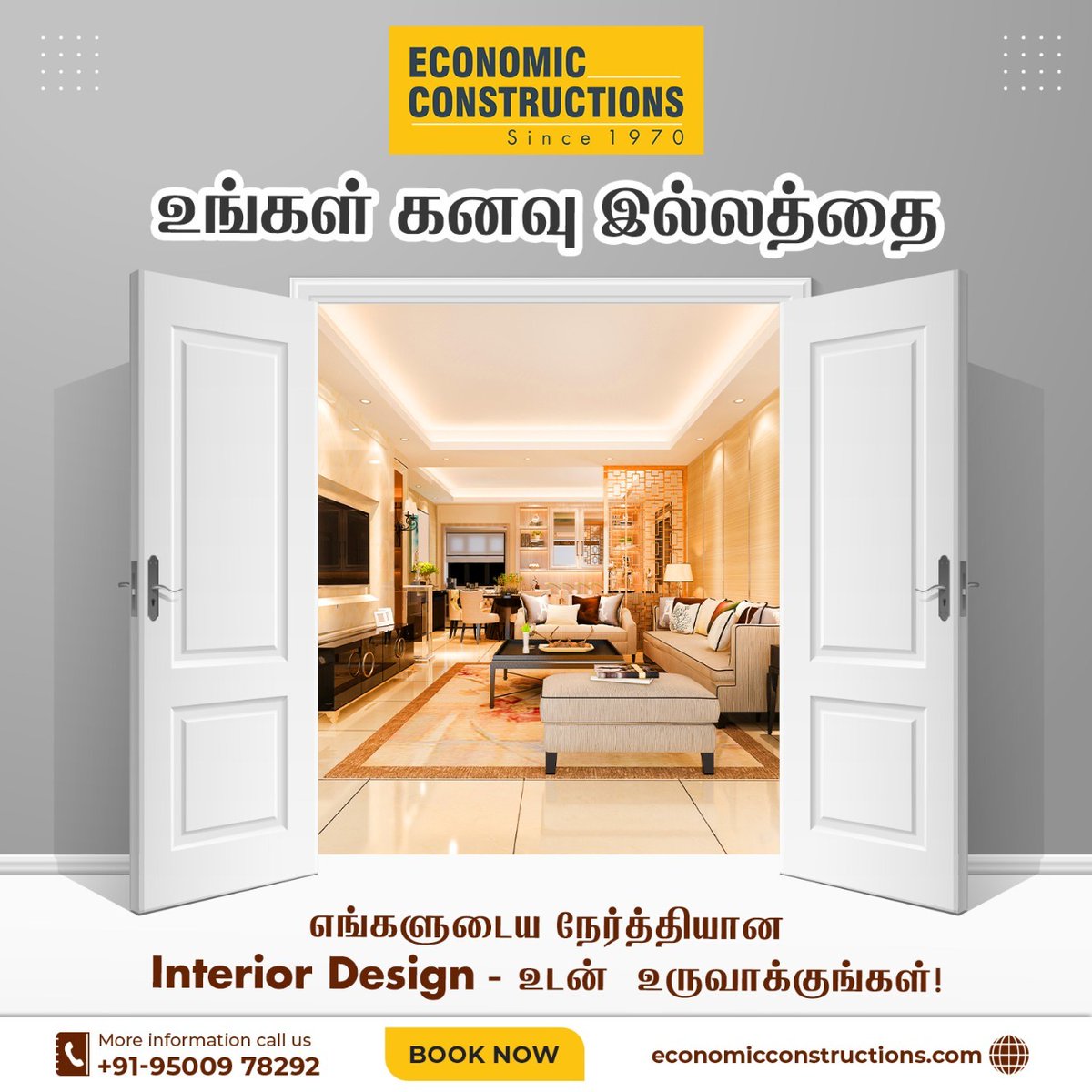 EconomicConstr1's tweet photo. அழகிற்கு அழகு சேர்க்கும் வன்னம் உங்களின் கனவு இல்லத்தை எங்களின் நேர்த்தியான Interior Design உடன் கட்டமைக்கின்றோம்.
Contact us: +91 9500978292
Web: https://t.co/SY1nfZsGfn
#economicconstructions #interiordesign #interior #interiors #painting #trustedbuilders #house #building https://t.co/uQO74qAs5i