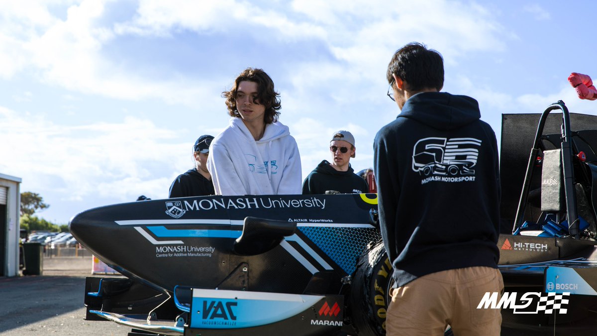 We're officially back on track at Winton Motor Raceway for the first time in 3 years!

Today we passed EV1 and Mechanical Tech Inspections, and we'll be back here at 8am tomorrow for EV2. We can't wait for the next 3 days of competition here at Formula SAE-A, stay tuned for more!