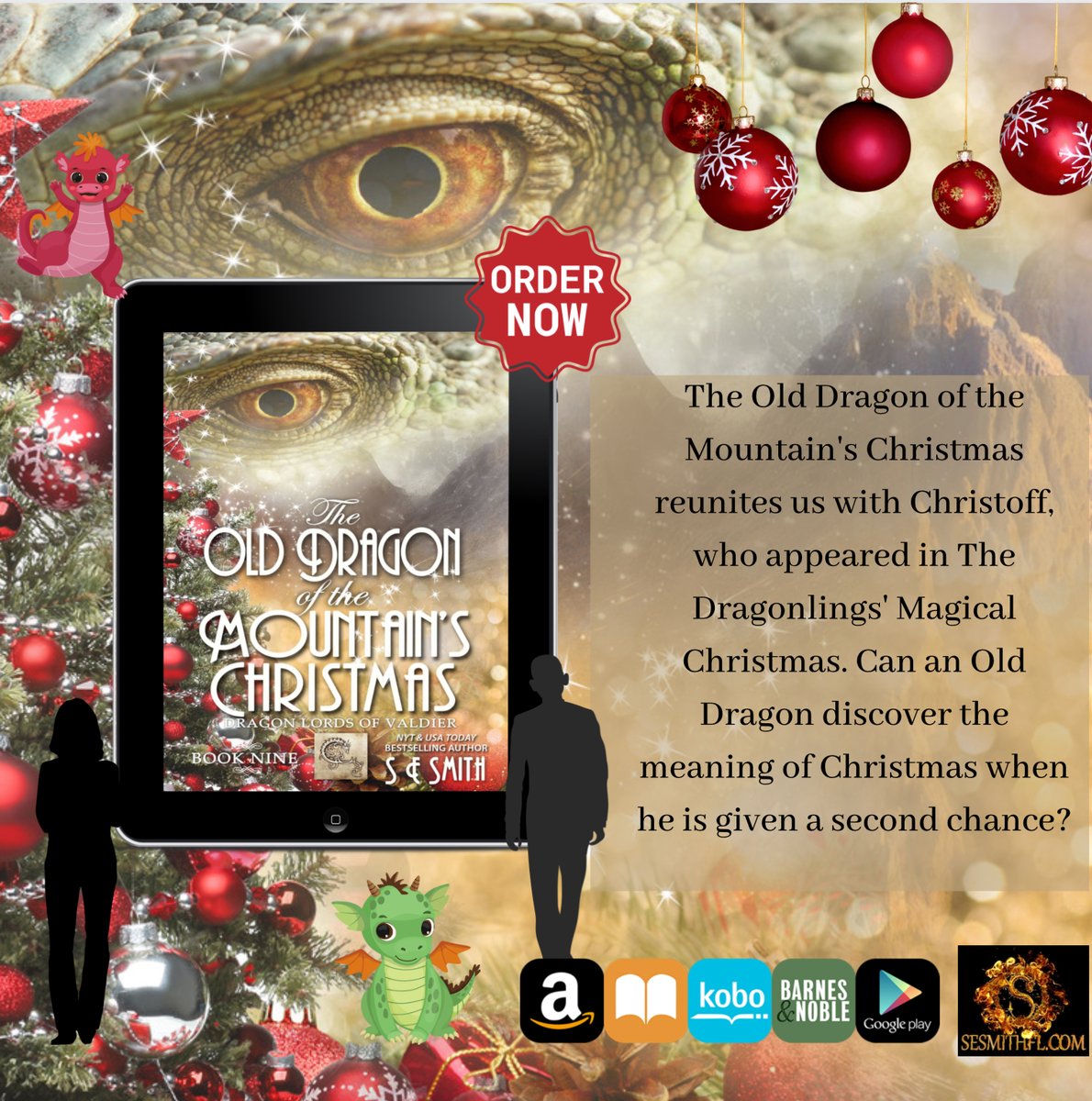sesmithfl's tweet photo. The Old Dragon of the Mountain's Christmas reunites us with Christoff, who appeared in The Dragonlings' Magical Christmas. Can an Old Dragon discover the meaning of Christmas when he is given a second chance?
#Action #amazingcharacters #indieauthor #Scifiromance #sesmithfl https://t.co/dtvz69Rxl6