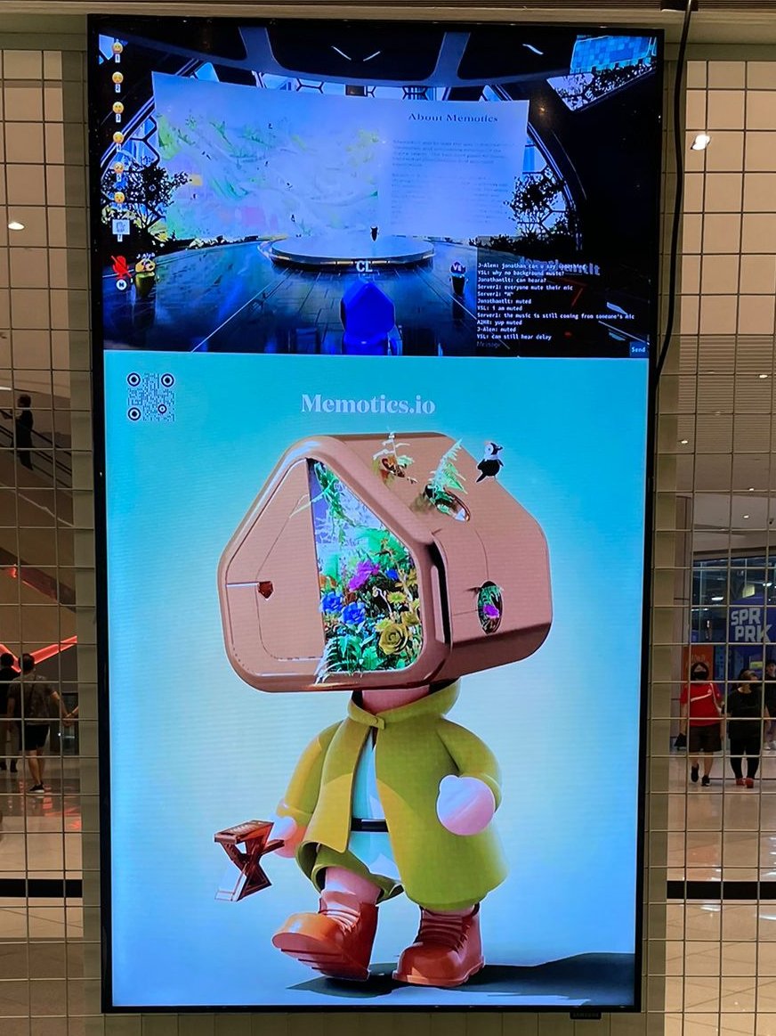 MemoticsNFT's tweet photo. GM Homies 💛 Our "Arts in the city " exhibition is on from Dec 9th - 25th at Suntec City , Singapore. There will be lots of fun activities , NFTs/Metaverse workshop and prizes for holders and non-holders 🎁✨ 
Hope to see you there ! https://t.co/97pf0sxNg7