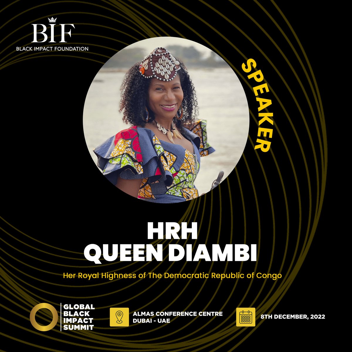 We are beyond honoured to have H.R.H. Queen Diambi speaking today. Register now via: globalblackimpact.com