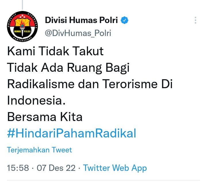elpoghu's tweet photo. Bukanlah Sambo dan komplotannya itu lebih berbahaya dan merugikan masyarakat daripada radikalisme. https://t.co/A1wR2GHVE6