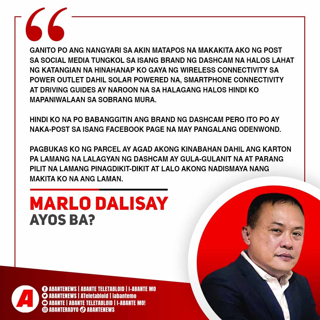 AbanteNews's tweet photo. #AyosBa? ni Marlo Dalisay ngayong Disyembre 8, 2022.
Basahin ang column: https://t.co/iTY5n0BP00 https://t.co/8tCACJpxuS