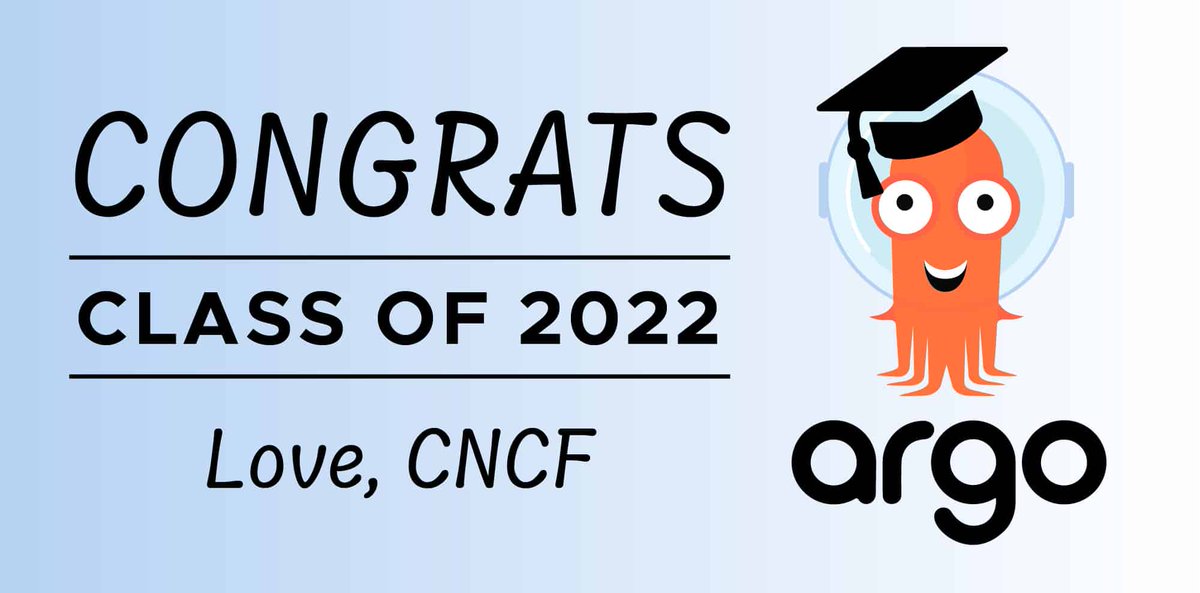 CloudNativeNP's tweet photo. 🚀 Big milestone to Argo, one of the most active CNCF project, that enables intuitive way to deploy + run cloud native apps &amp; workflows on Kubernetes using GitOps.

🎓 Graduated CNCF project! 🎉 

👏 Kudos @argoproj @CloudNativeFdn 

#kubernetes  #gitops #mlops #cloudnative https://t.co/LBPaxAA6gA