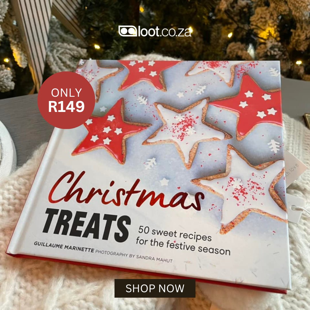 lootcoza's tweet photo. ππ¨βπ³ Get into the Christmas spirit by filling your house with the delicious aromas of a mouth-watering bake π§ Whether you fancy an easy snack to kick-start the holiday, or a main dessert on the big day, this book is for you. Only R149 https://t.co/RGKbZ1fjf7 #ShopOnlineTODAY! https://t.co/vaNKPo3oZ9