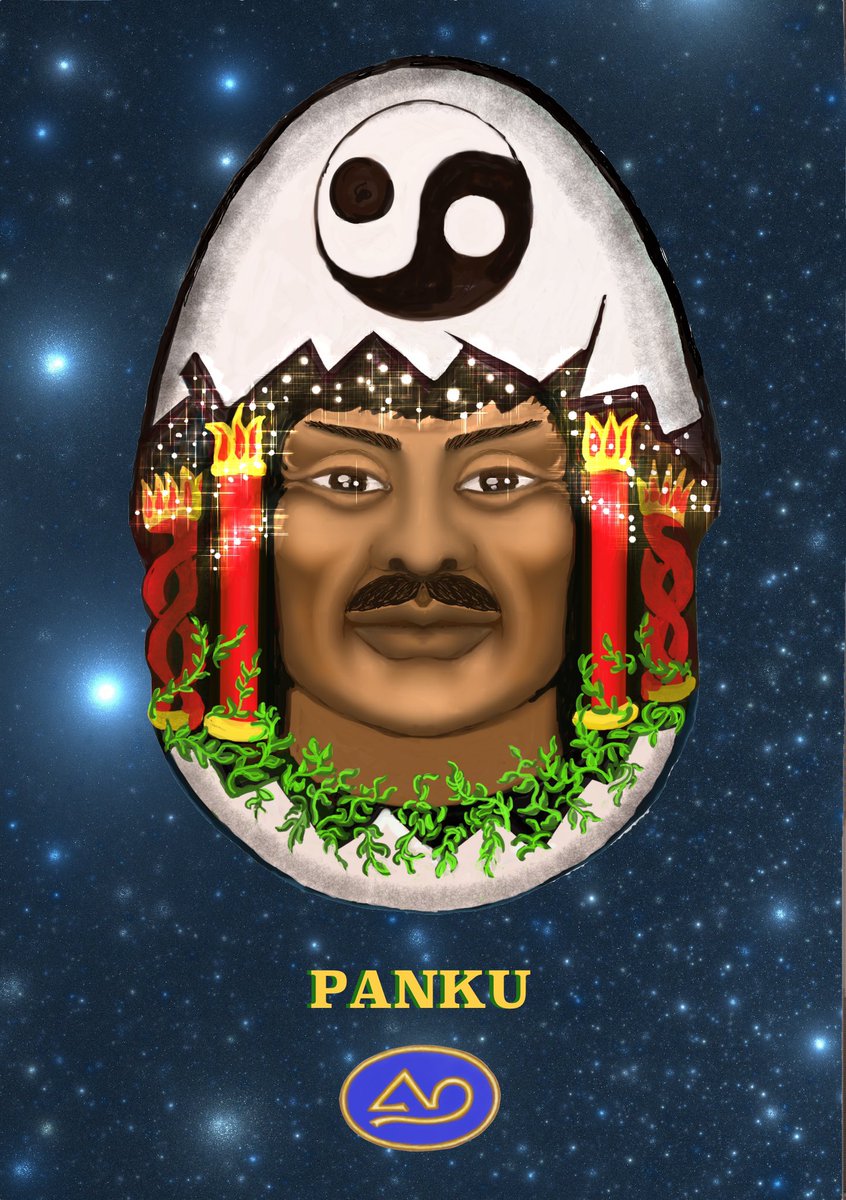 Elia42KA's tweet image. MITOLOGÍAS DEL MUNDO: #DIOSESCHINOS.   
#PANKU
youtu.be/E8m3LV5fRVc
al explosionar o romperse el “germen cósmico “ surge PAN KU y los Elementos Sutiles ascendieron y los densos fueron cayendo, y PAN-KU Los separó colocando las cuatro columnas primordiales.