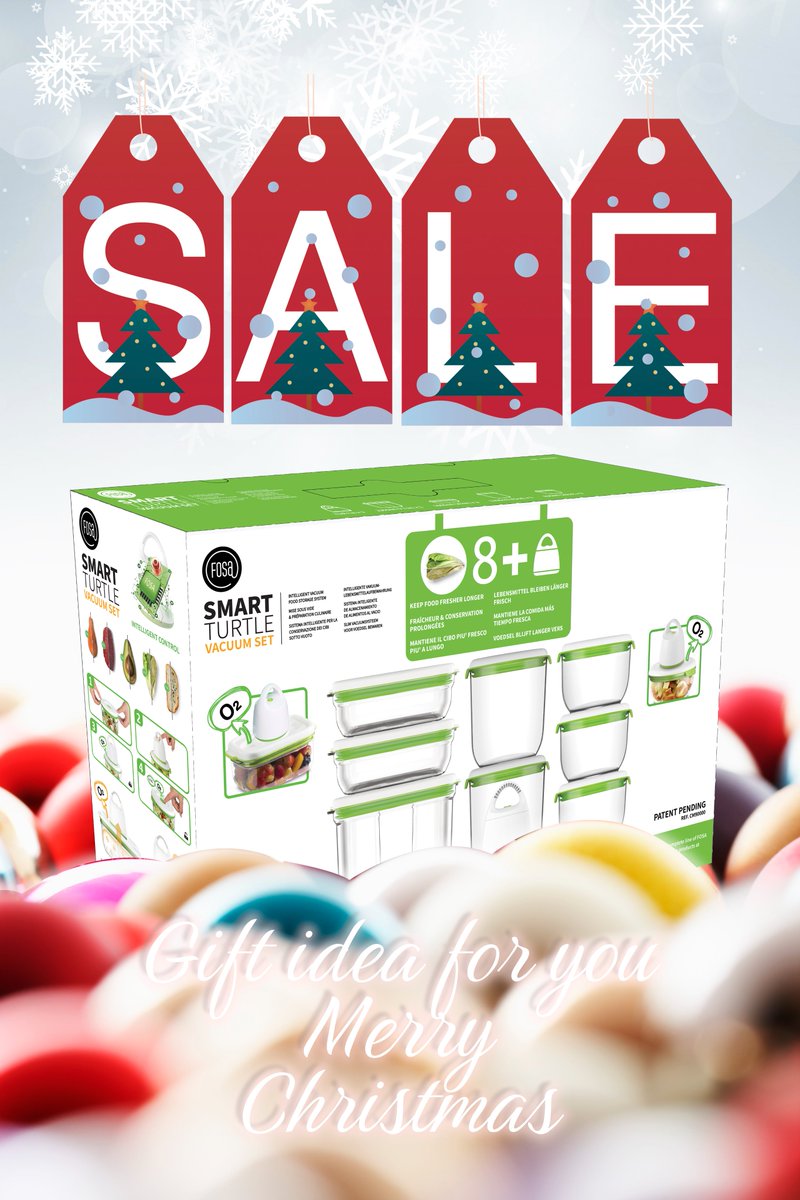 FosaHome's tweet photo. FOSA provides you gift idea and offer the best deal of this "Christmas month"...8-pc vacuum containers 
 with vacuum unit set, apply voucher to save 10%, get it on the product page...
https://t.co/2IH95FZbMh

#ChristmasSale #Christmasgifts #FOSAvacuum https://t.co/lSaWOvn5IC