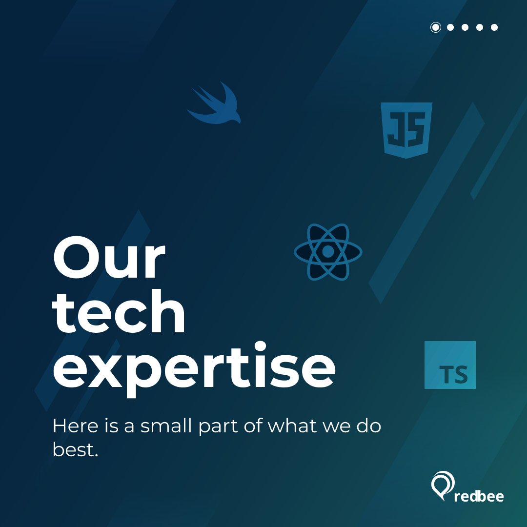 RedbeeSoftware's tweet image. Our tech bundle is something we take seriously at Redbee Software 💻
These technologies, which our devs specialized in, are known for their ability to provide highly engaging products in a short time!
#softwaredevelopment #techtrends #expertise #javascript #reactjs
