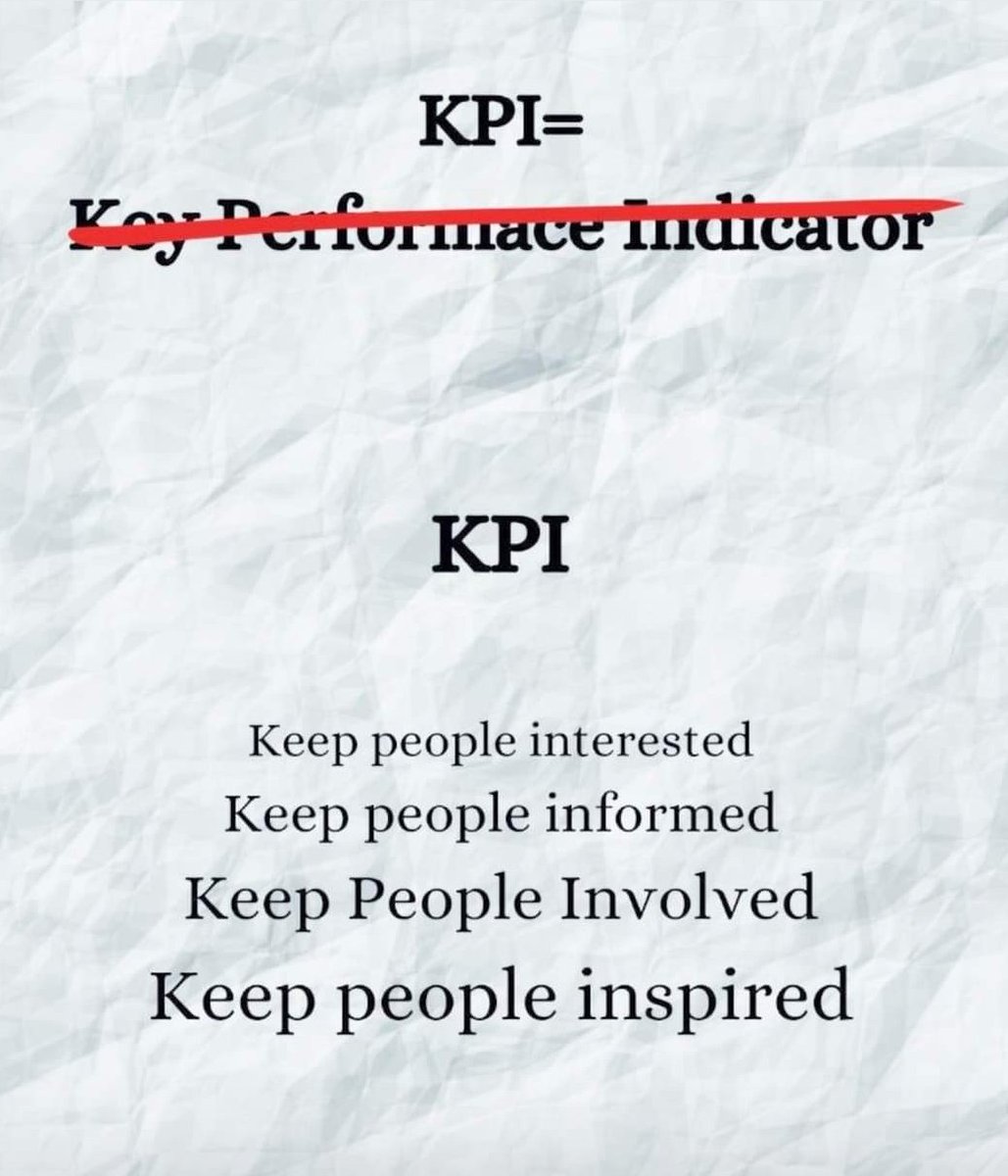 December is usually when companies reflect, review, strategize and plan.

KPIs come up time and again. He's a different and interesting way to look at them