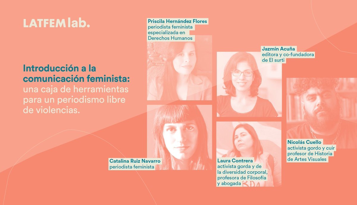 latfemnoticias's tweet photo. 🔎¿Cuáles son las ventajas del taller👩🏻‍💻 Introducción a la comunicación feminista de #LATFEMLab 💻 y 
@SpotlightAmLat? 

✅Libre.
🆓Gratuito.
💅Autoadministrado.
Encontralo en:
https://t.co/RKClsElHXL https://t.co/oz2l34Fm1z