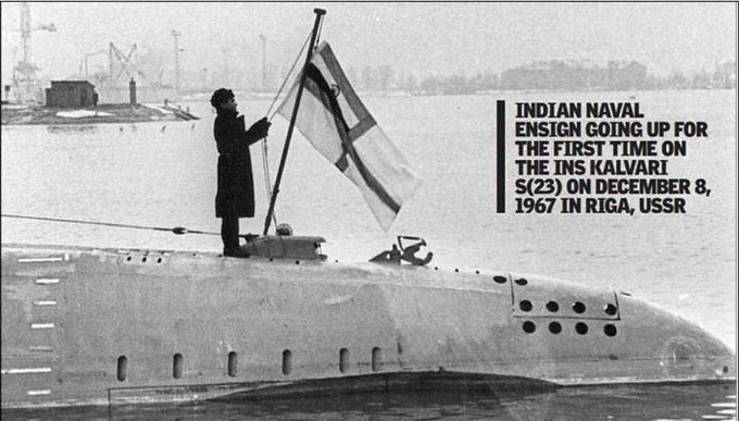 AnalysisDefense's tweet photo. Indian Navy’s Submarine day:

On this day #08Dec in 1967, India inducted its first submarine, the erstwhile INS Kalvari. https://t.co/5FzH81SgLV