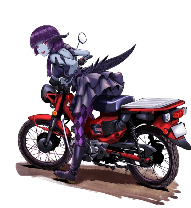 色々描いたね(バイクを 