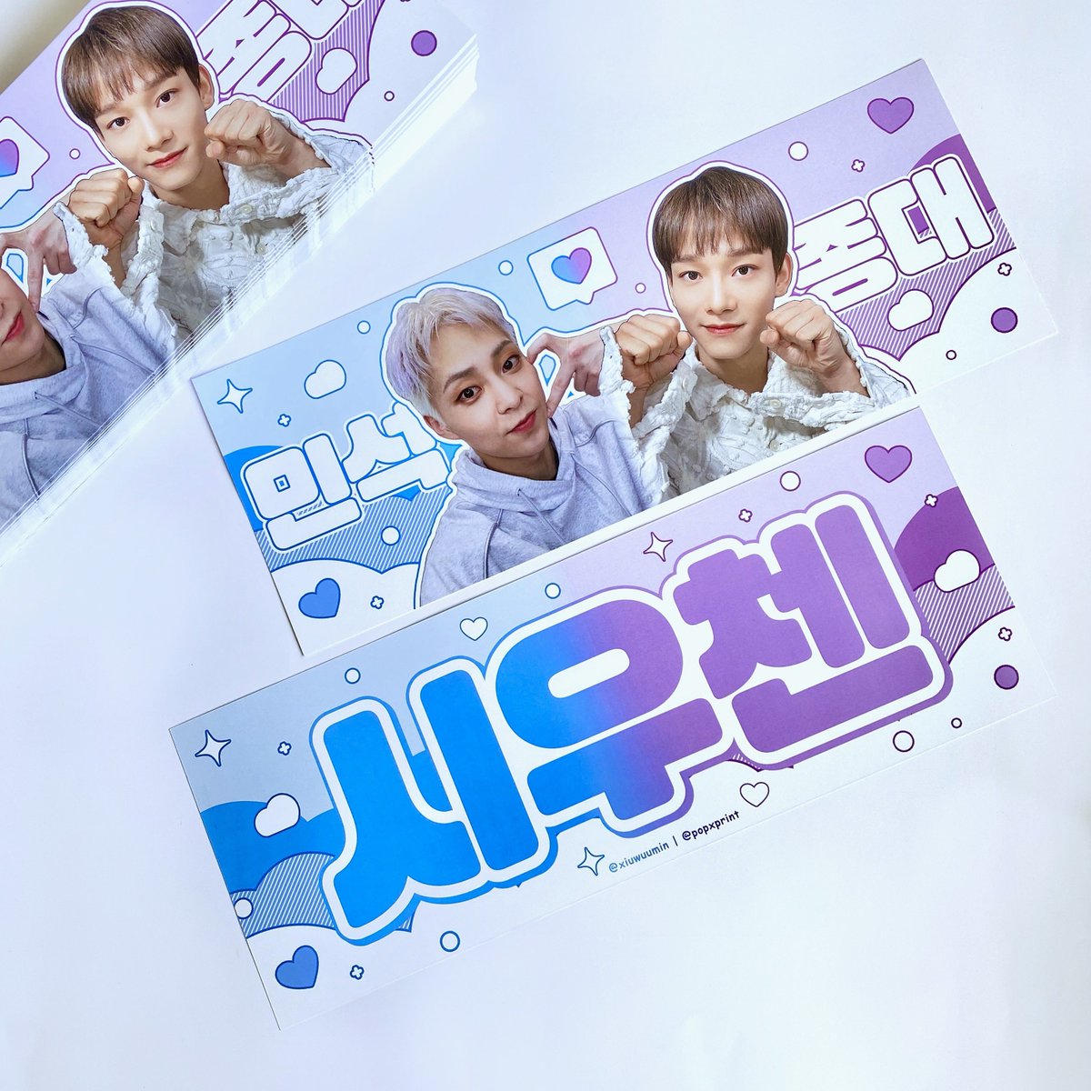 xiuwuumin's tweet photo. 💙 BE YOU 2 in Manila GIVEAWAY 💜
by: @xiuwuumin | @popxprint 

Here are the previews for our freebies tomorrow!

#BeYou2inManila #XIUMIN #CHEN #EXO https://t.co/E9GbEuoviO