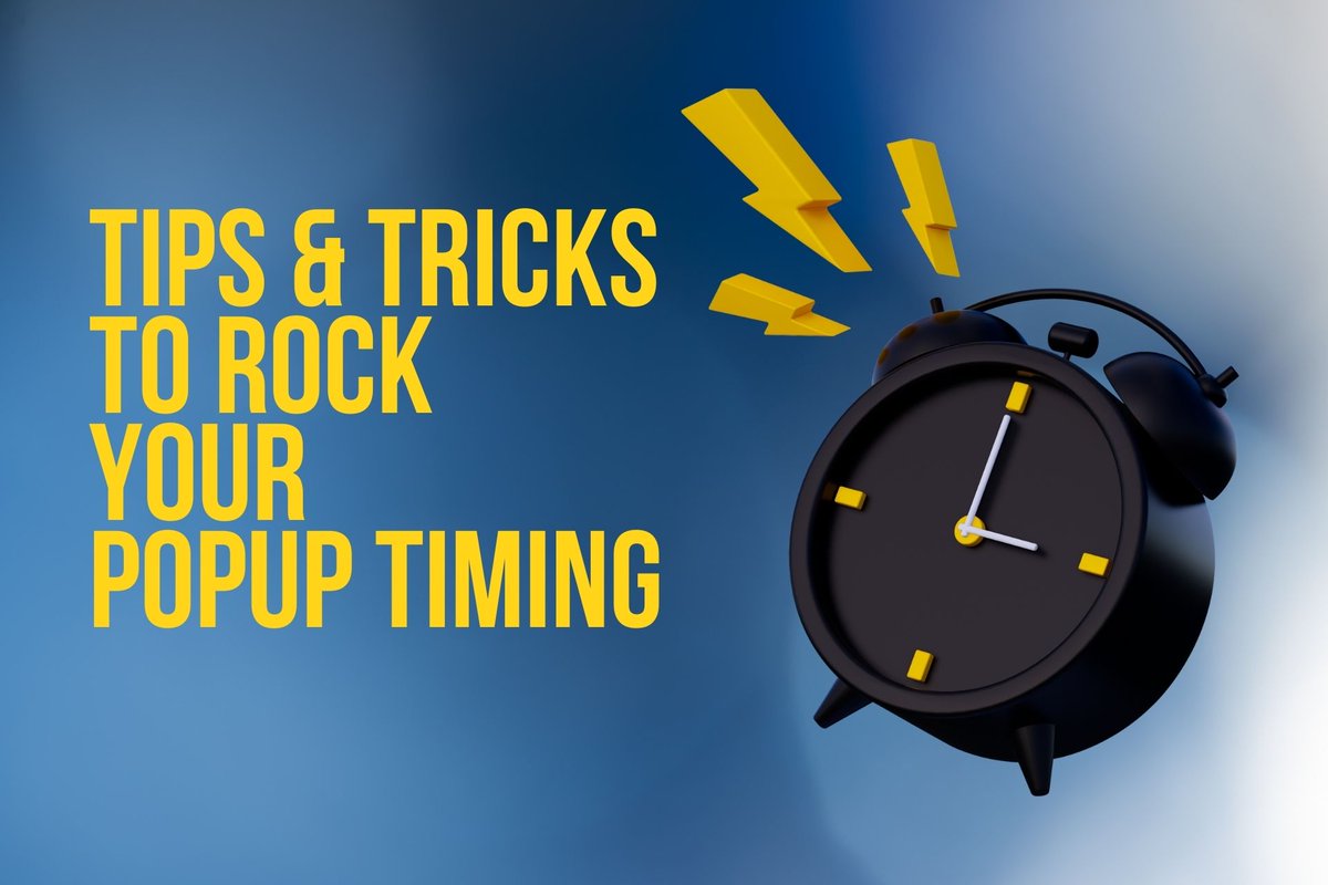 popupsmartcom's tweet photo. Your #popup timing can make or break your campaign.โฐ
Show it too soon, and youโll seem intrusive, potentially driving a user away. Show it too late, and no one wants to engage.๐จ
Here are some tips to consider when launching your popup campaigns. ๐งต
#popuptips #popupbuilder https://t.co/zYzUAkX6wv