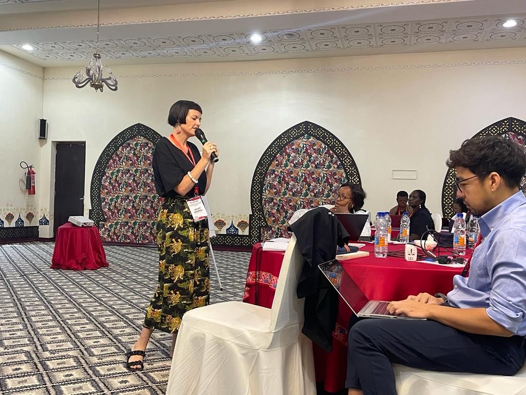 eannaso's tweet image. So how is your morning? It’s day #2: We started off with #gender &amp;amp; #SRHR with @GlobalFund giving more background on what this means for #communities and the delegates were happy about this. @giz_gmbh @UNAIDS @GFAN_Africa @aidspan @HFFG_Ghana @EF_LINITIATIVE