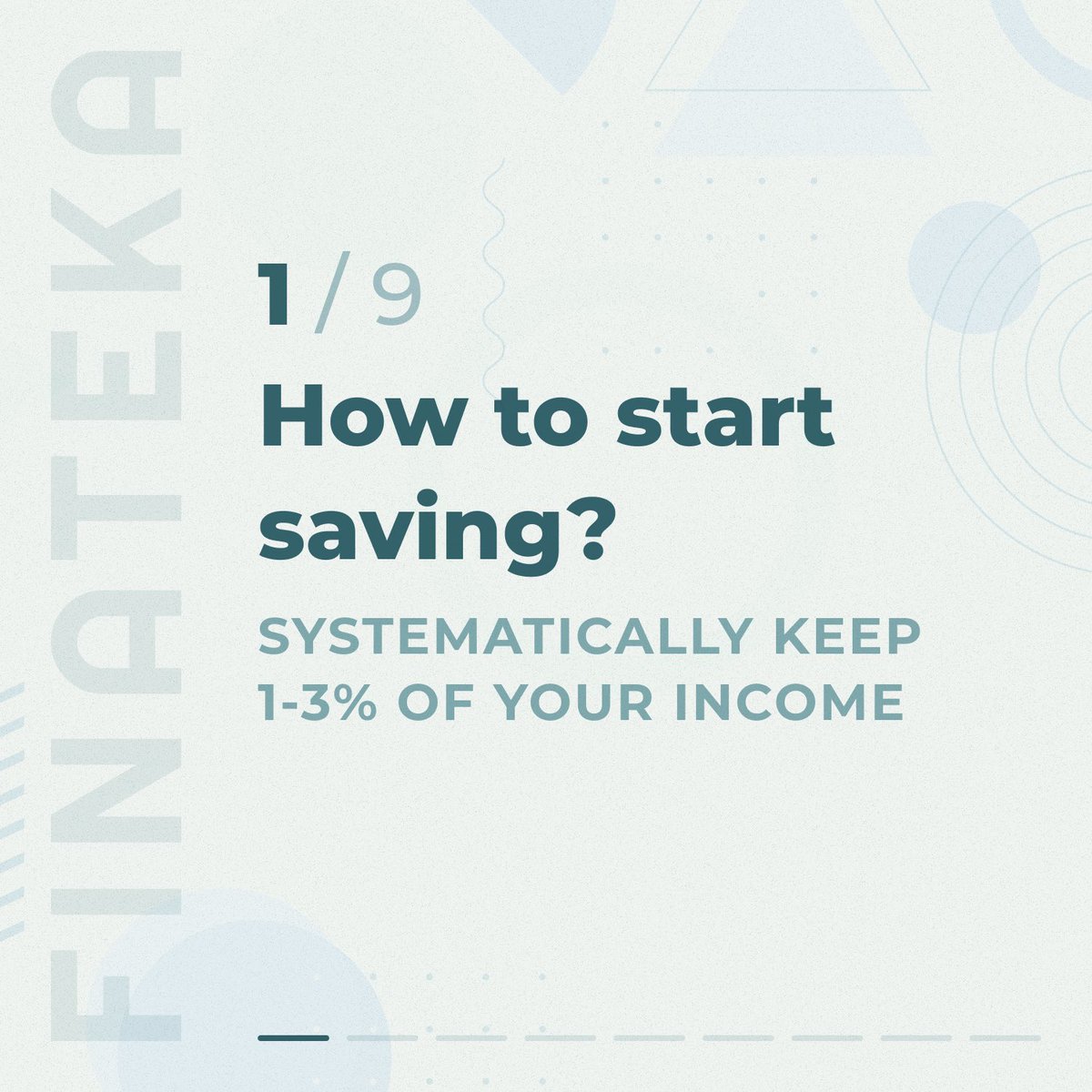 finateka's tweet image. #Method1
 
The easiest way to start saving is to save from your salary from 1-3%. Do this monthly or weekly, depending on the salary schedule. The amount of deductions of 1-3% is available to almost everyone, these are small amounts.
 
#finateka #budget #finance #shlomobenartzi