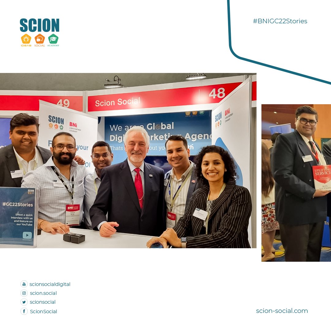 scionsocial's tweet image. A convention to remember! 

Countless networking opportunities, insightful keynotes, tremendous scope for collaboration, etc. #BNIGC22, Singapore was super successful! 
THANK YOU to all who have worked tirelessly behind the scene to make our presence felt!

#BNIGC22 #scionsocial