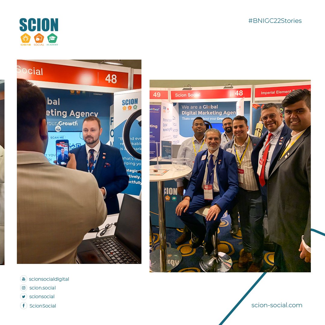 scionsocial's tweet image. A convention to remember! 

Countless networking opportunities, insightful keynotes, tremendous scope for collaboration, etc. #BNIGC22, Singapore was super successful! 
THANK YOU to all who have worked tirelessly behind the scene to make our presence felt!

#BNIGC22 #scionsocial