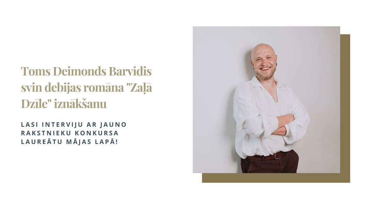 📗Fantāzijas romāns “Zaļā Dzīle” novembra beigās sāka nokļūt pie lasītājiem, un tā autoru – Tomu Deimondu Barvidi esam aicinājuši uz sarunu par to, kā viņš piedzīvoja savas pirmās grāmatas tapšanu.

🔗Lasi šeit: manabiblioteka.lv/toms-deimonds-…